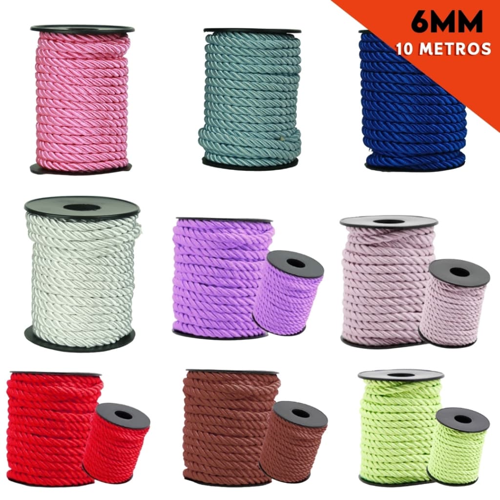 Cordão São Francisco 8mm 10 Metros Resistente Ideal Para Artesanato e Decoração - CRIAR
