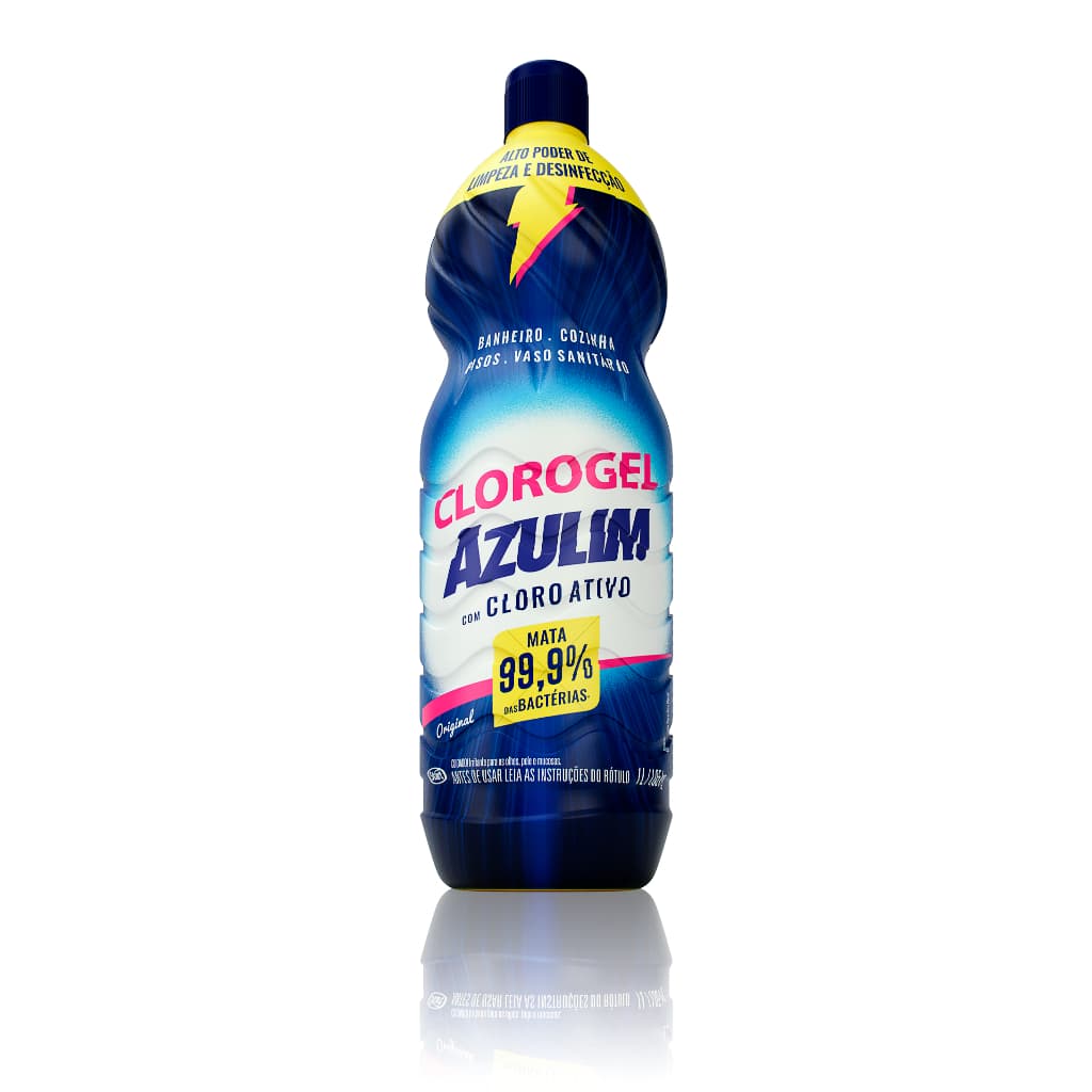 Cloro Gel Azulim Limpador Clorado com Cloro Ativo 1 Litro