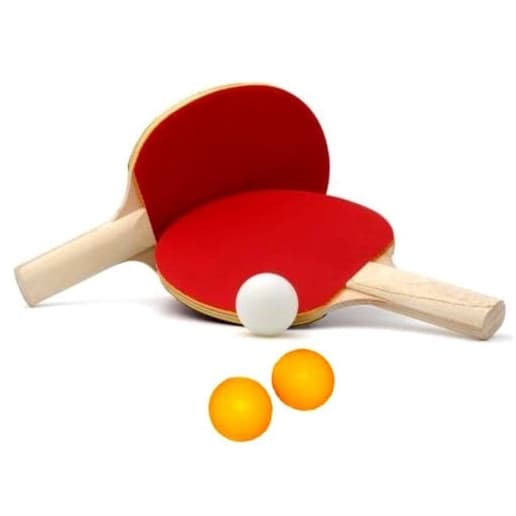 Kit Tênis de Mesa com 2 Raquetes e 3 Bolinhas - Ping Pong Profissional e Lazer