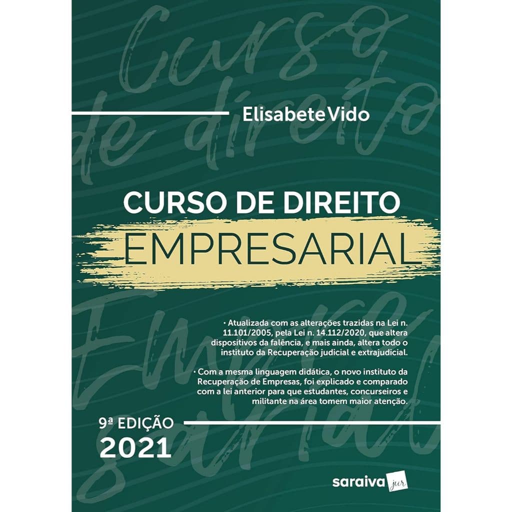 Curso de Direito Empresarial - 9ª Edição 2021