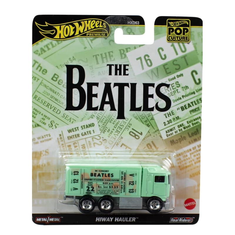 Carrinho Hot Wheels Premium The Beatles Hiway Hauler - Hot wheels premium Beatles - Escolha o seu!