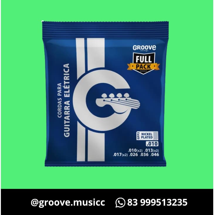 Encordoamento Para Guitarra .010 Solez Groove GFP2