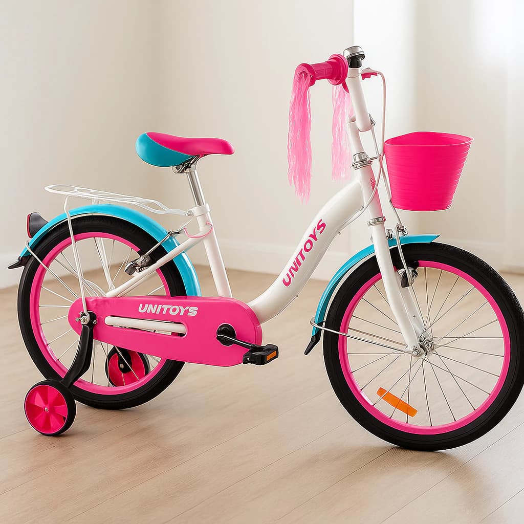 Bicicleta Infantil Aro Vinte Rodinhas Traseira Cesta Branca Infantil