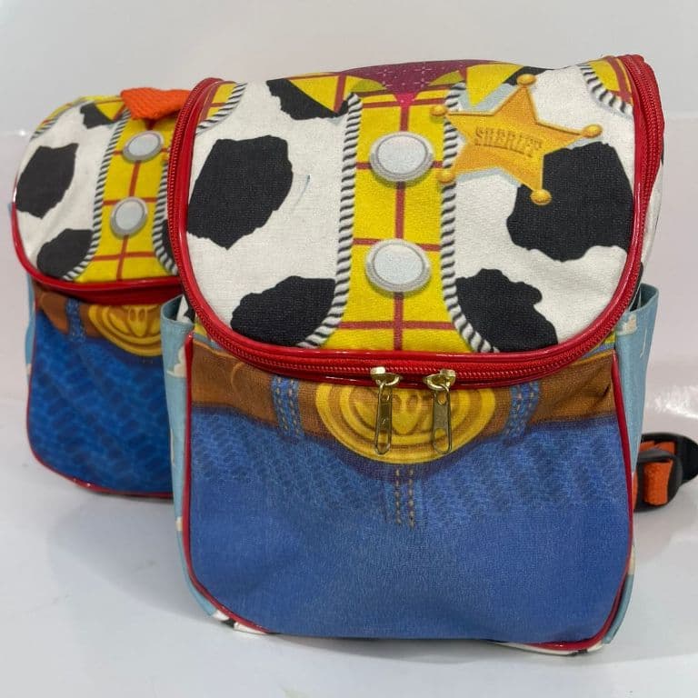 Mochila Wood 24,5x17cm toy story mochila infantil dia a dia ou lembrancinha de festa personalizada