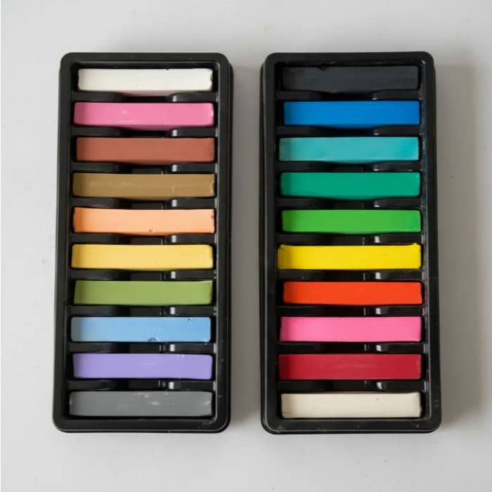 Giz Pastel Seco até 20 Cores Florescente Neon Pintar Colorir o Cabelo Temporário Lavável Vibrantes
