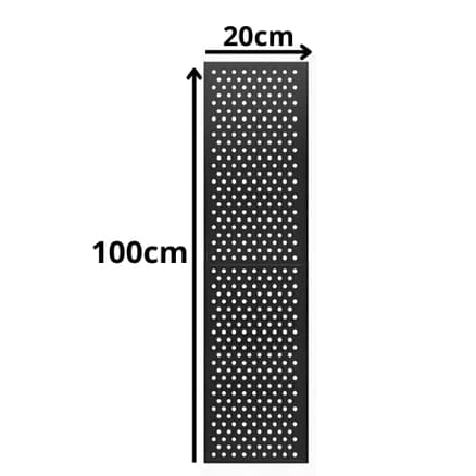 Ralo grelha em aluminio anti-inseto 20x100 preta