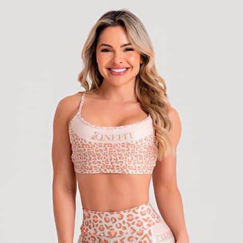 Top Feminino de Academia Blackout Alta Sustentação Forro Duplo Zero Transparência CUIABA - LAONEFIT