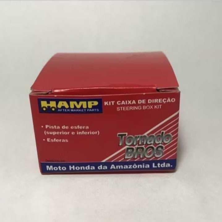 Caixa de Direção Hamp com Rolamentos – Honda NXR Bros 125/150/160, XRE 190/300, XR Tornado 250, CRF 230, Falcon