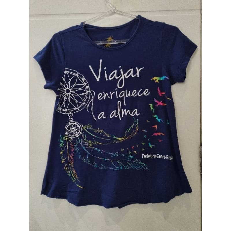 blusa viajar enriquece a alma fortaleza Ceará Brasil