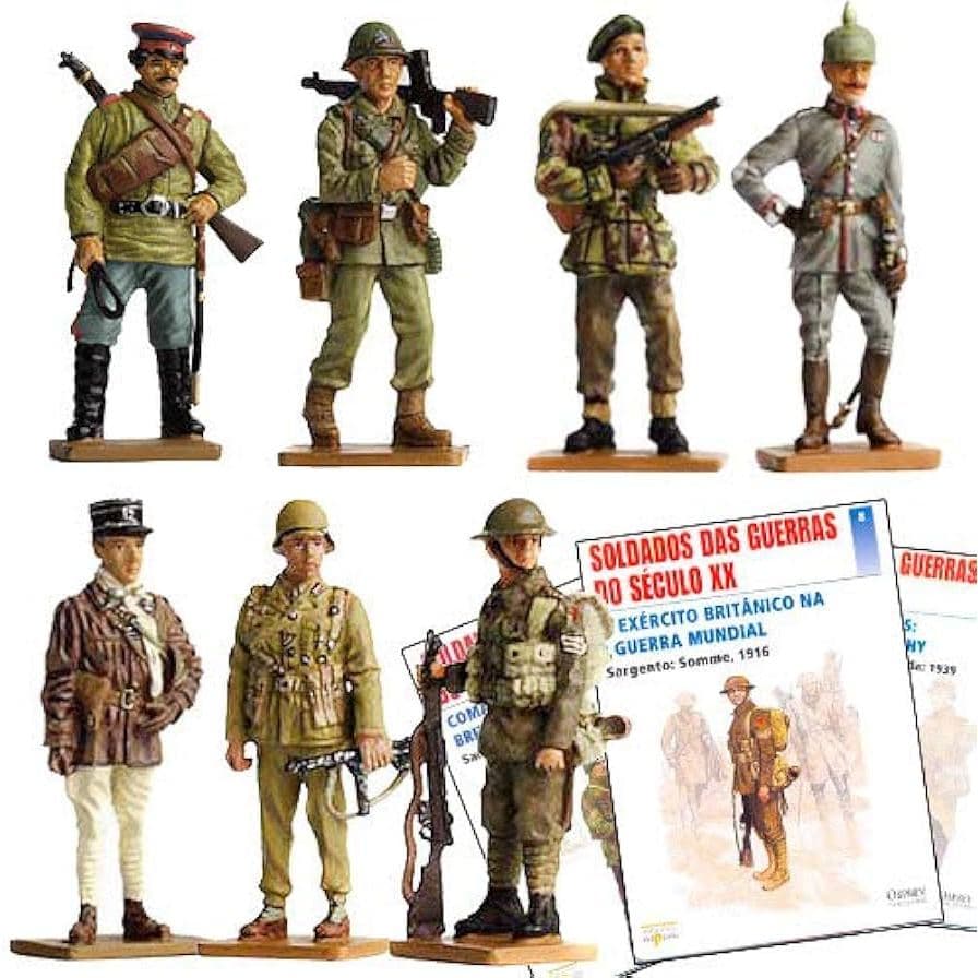 Soldados Das Guerras Do Século Xx - Del Prado - Kit Com 5 Soldados