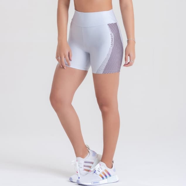 Short Feminino de Academia Blackout Alta Compressão e Zero Transparência BRIGADEIRO - LAONEFIT