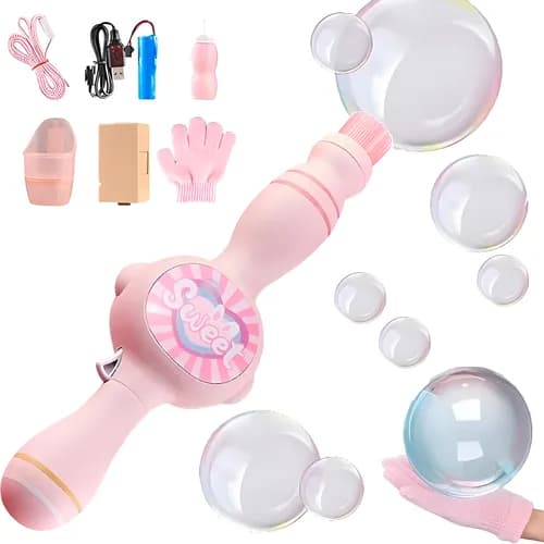 Lança Bolhas Sunshine Rosa Varinha Mágica Solta Bolhas