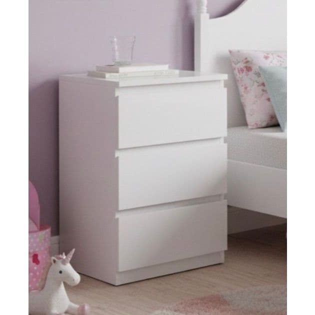 Mini Cômoda Mesa de Cabeceira 3 Gavetas Multiuso House