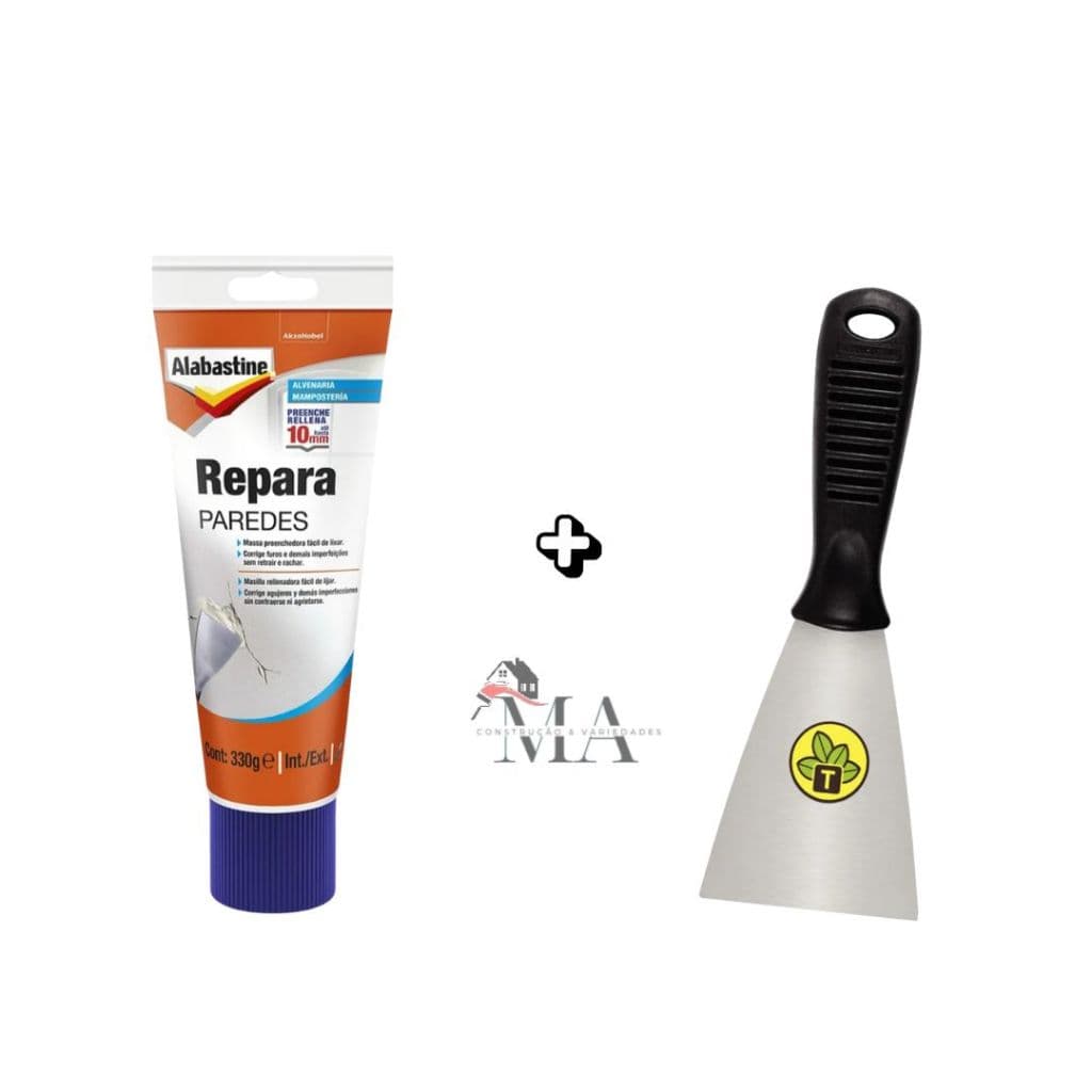 Repara Paredes Massa Tapa Furos Preenchedora 330g e 1kg Alabastine