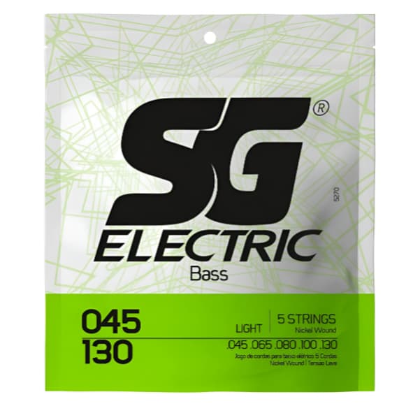 Encordoamento Contra Baixo 5 Cordas Sg Strings Light .045