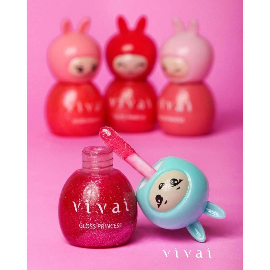 Lip Gloss Princesa Vivai – My Little Princess - Longa Duração - Hidratação Profunda