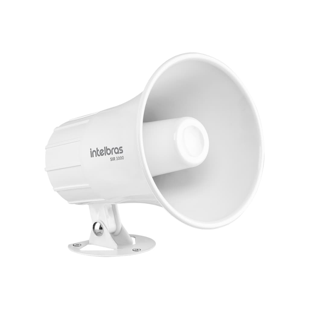 Sirene Intelbras Sir 3000 120Db Alta Potência Magnética Alarme Segurança Branca