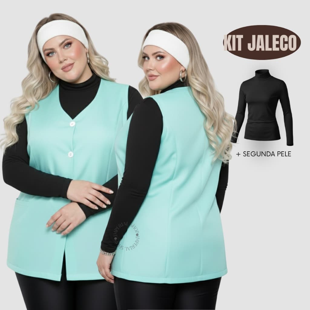 Kit Jaleco Regata E Blusa Segunda Pele Enfermagem G1- Cancum