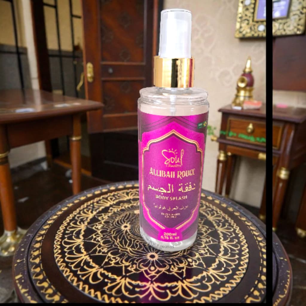 Body Splash Soul Allibah Rouge – Perfume Árabe Feminino | 1, 2 ou 3 unidades