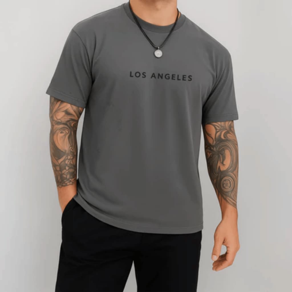 Camiseta T-Shirt Masculina Los Angeles Urban Camisa 100% Algodão street style Hollywood Envio Rápido