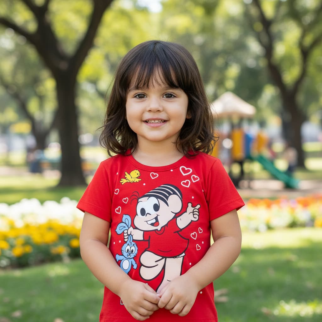 Camiseta Turma da Monica Magali 100% algodão