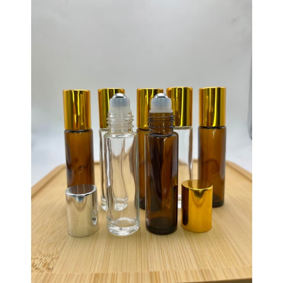 10 Frascos Vidro Rollon 10ml Premium (Vidro Grosso)