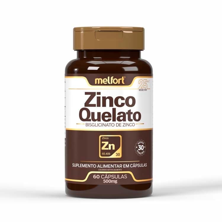 Zinco Quelato -Bisglicinato de zinco 500mg
