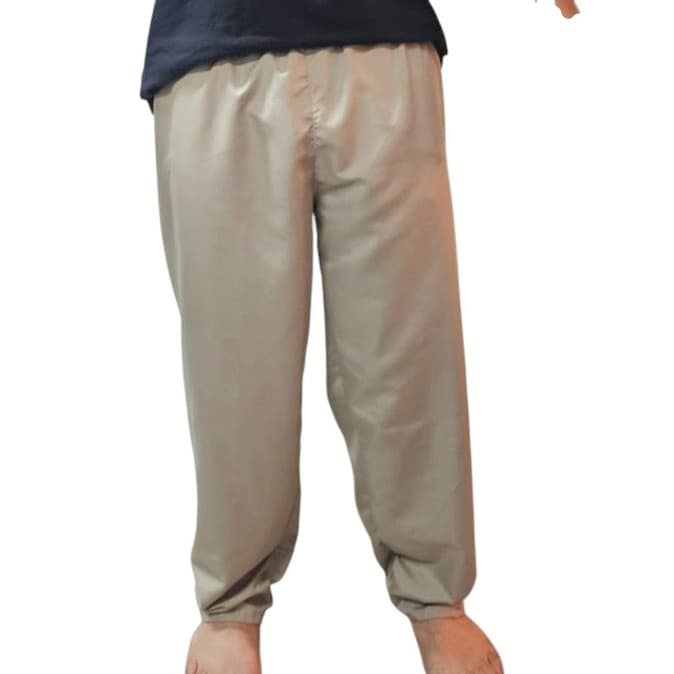 Calça CDP Elastico Tactel sem Bolsos Caqui Preso Detento Presidio Presidiario Jumbo