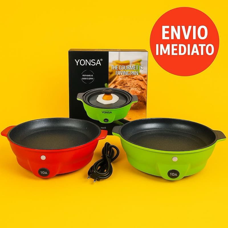 Frigideira Eletrica Antiaderente Chapa Assadeira Grill Multifuncional 600W 110v ou 220