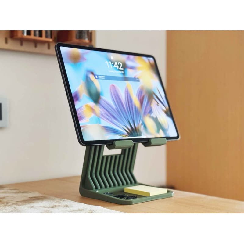 Suporte para iPad e tablet com organizador
