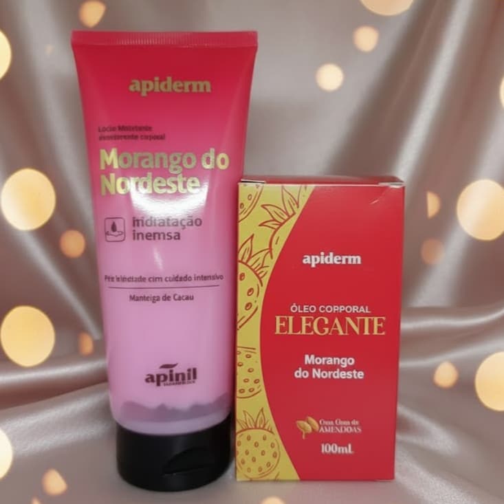 Kit Creme Hidratante e Óleo Corporal Fragancia Intensa Morango, Ameixa, Tutti Frutti, Orquídea