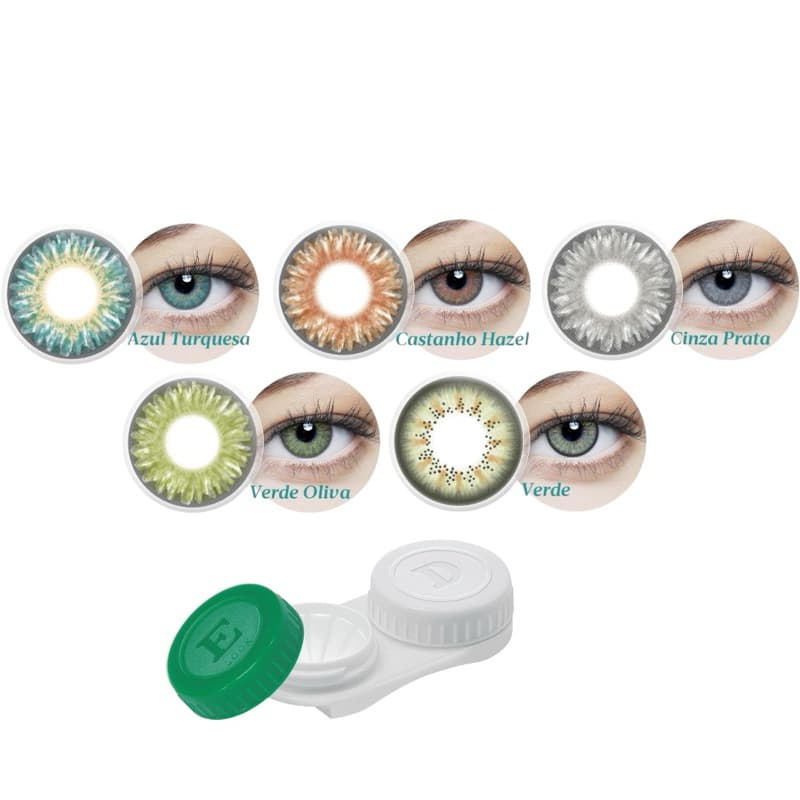 Lentes de Contato Colorida Sem Grau Clear Sem Grau
