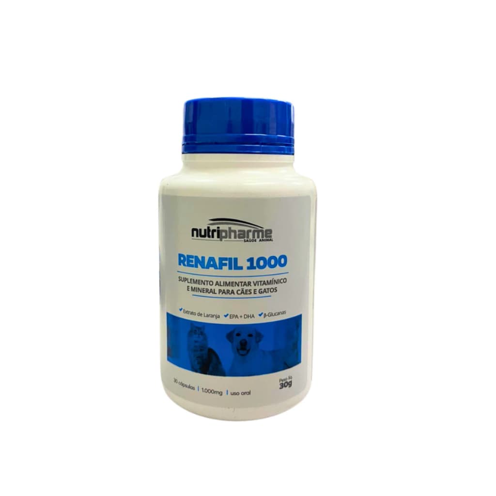 Renafil Suplemento Vitamínico Nutripharme 1000 30 Cápsulas