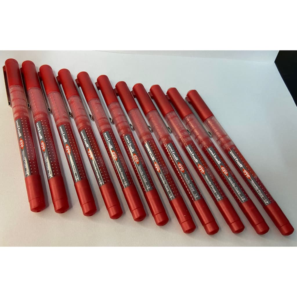 Caneta Estereográfica Vermelha 0.7mm – Escrita Suave, Alta Precisão e Secagem Rápida