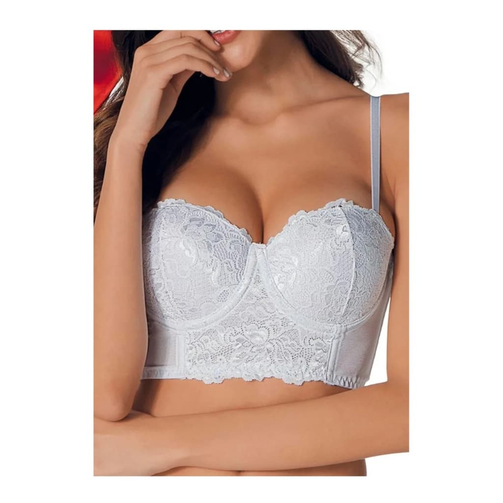Sutiã Demillus Top Lover Cropped Bojo E Renda Ref 67839