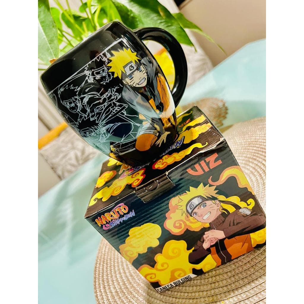 Caneca Naruto 550ml 🍥 Louça Premium | Anime Geek 🎁 Presente Natal | Otaku Cosplay ✨