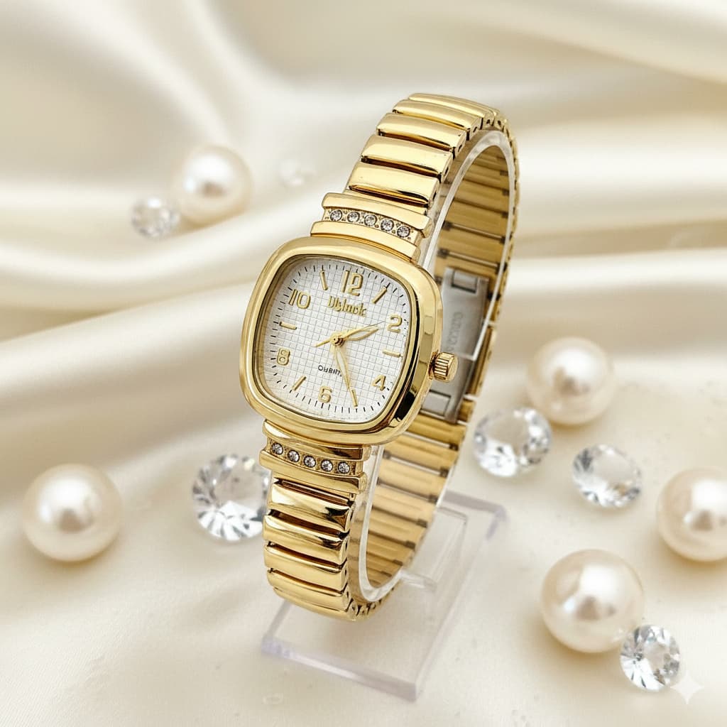 Relógio feminino MINI quartzo aço inoxidável pulseira MOLA