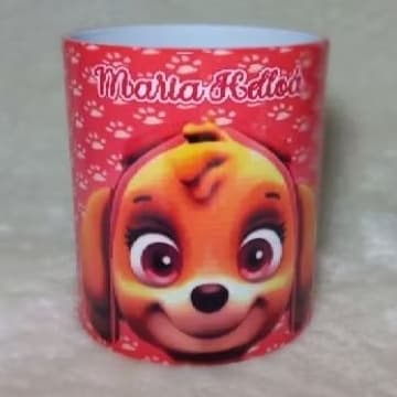 Caneca Escolar Personalizada Patrulha Canina Lembrancinha Infantil Aniversário Brindes Volta as Aulas