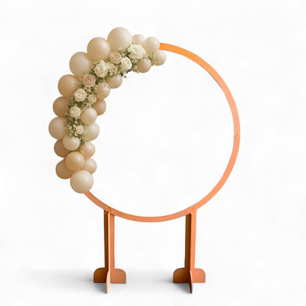 Painel Redondo Arco em MDF para Decoração | Painel para Balões | Suporte para Festa | Estrutura Decorativa