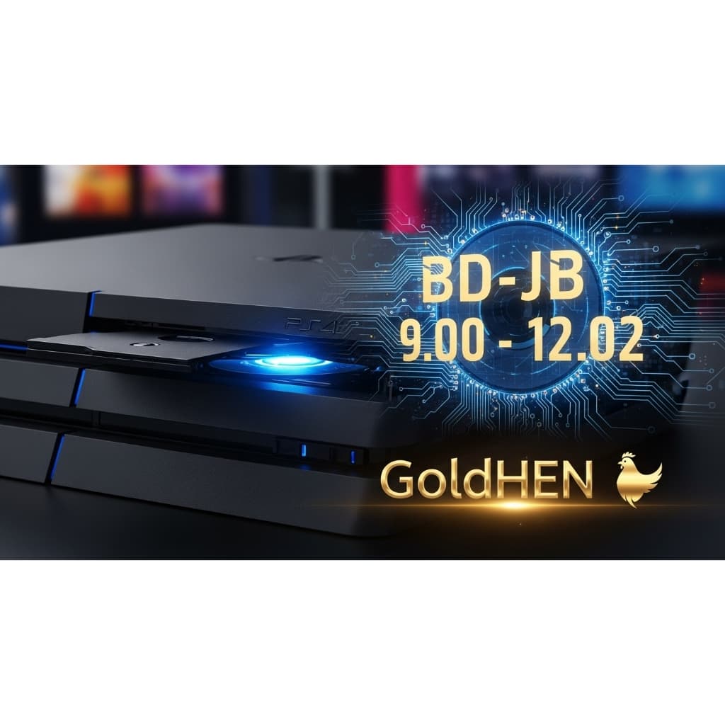 BD-J GoldHen Desbloqueio do PS4 Versões 9.00 a 12.02