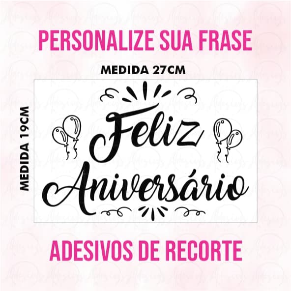 Adesivo de Recorte - Personalize sua Frase até 27cm Vinil Recortado Varias Cores