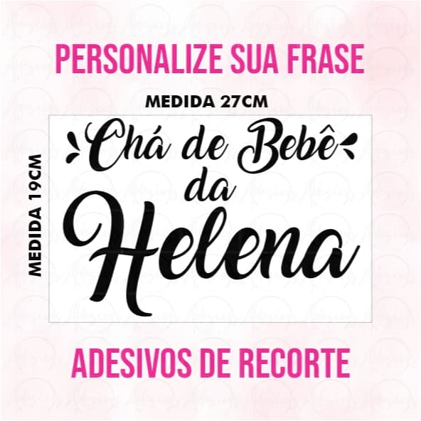 Adesivo de Recorte - Escreva a sua Frase  Adesivo de Vinil