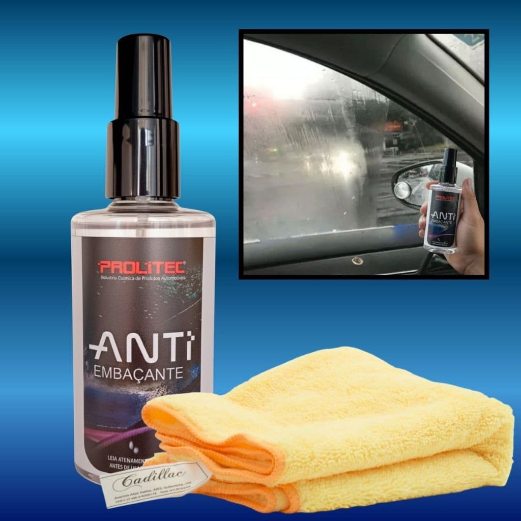 Anti Embaçante de Vidros Prolitec 200ml + Pano Cadillac