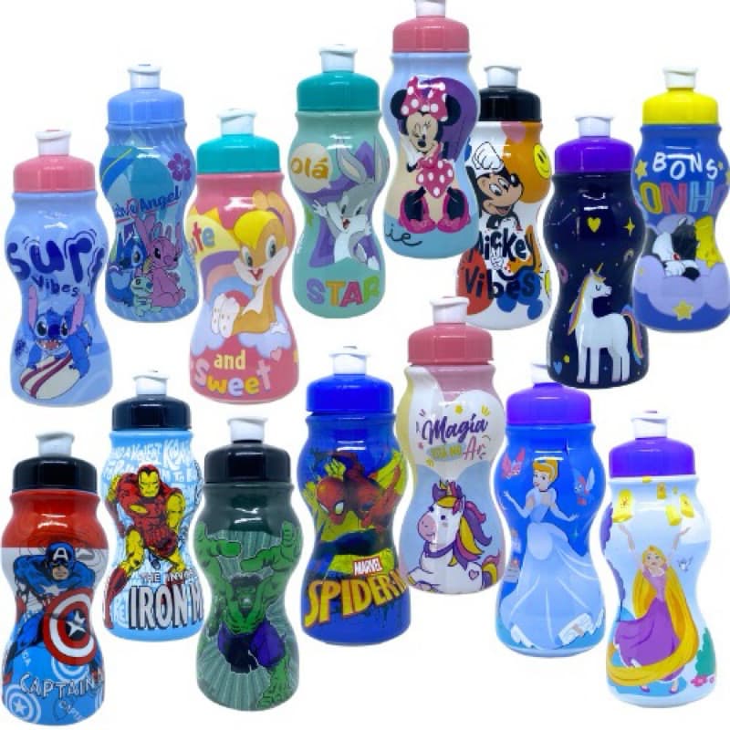 Garrafa de água Infantil 250ml, 450ml Garrafinha de água escolar, Garrafinha de Água bebê