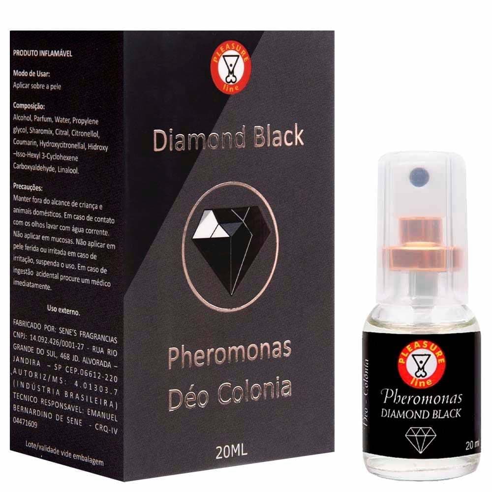 Perfume Pheromonas Diamond Black Masculino Com Feromônio Pleasure Line