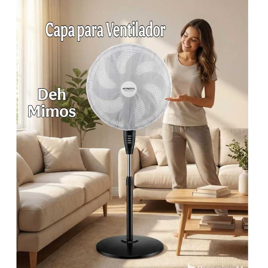Capa para Ventilador ProtetoraTecido Lycra todos Tamanhos Branco