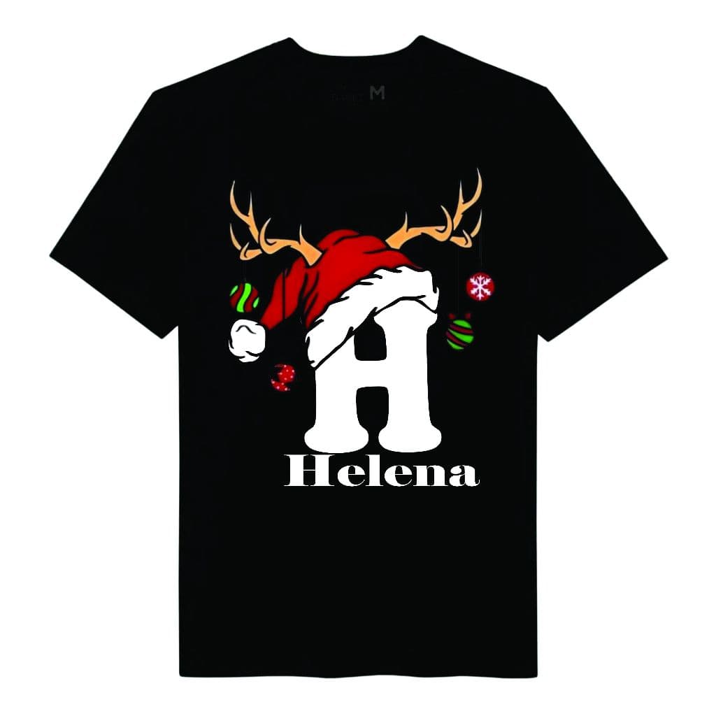 Camiseta de Natal personalizada para a família