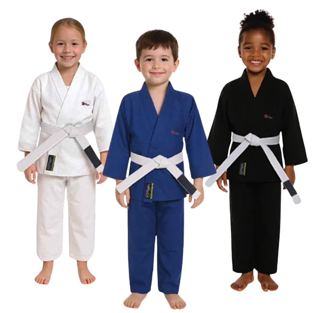 Kimono Infantil Naja Heroic Vagui com Calça Ideal para Judô Karatê e Jiu-Jitsu Infantil Treino