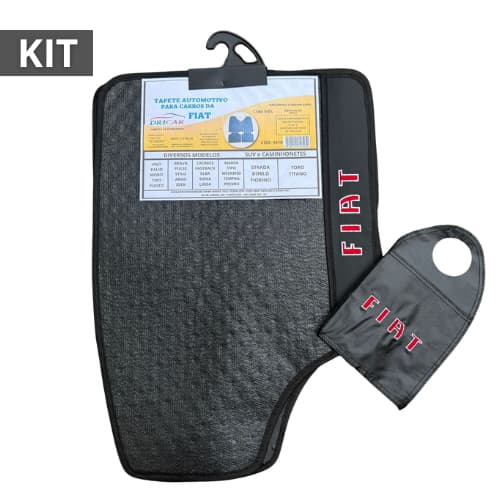 Kit Tapete de Carro + Porta Lixo Automotivo de Marca FIAT CHEVROLET FORD VOLKSWAGEN