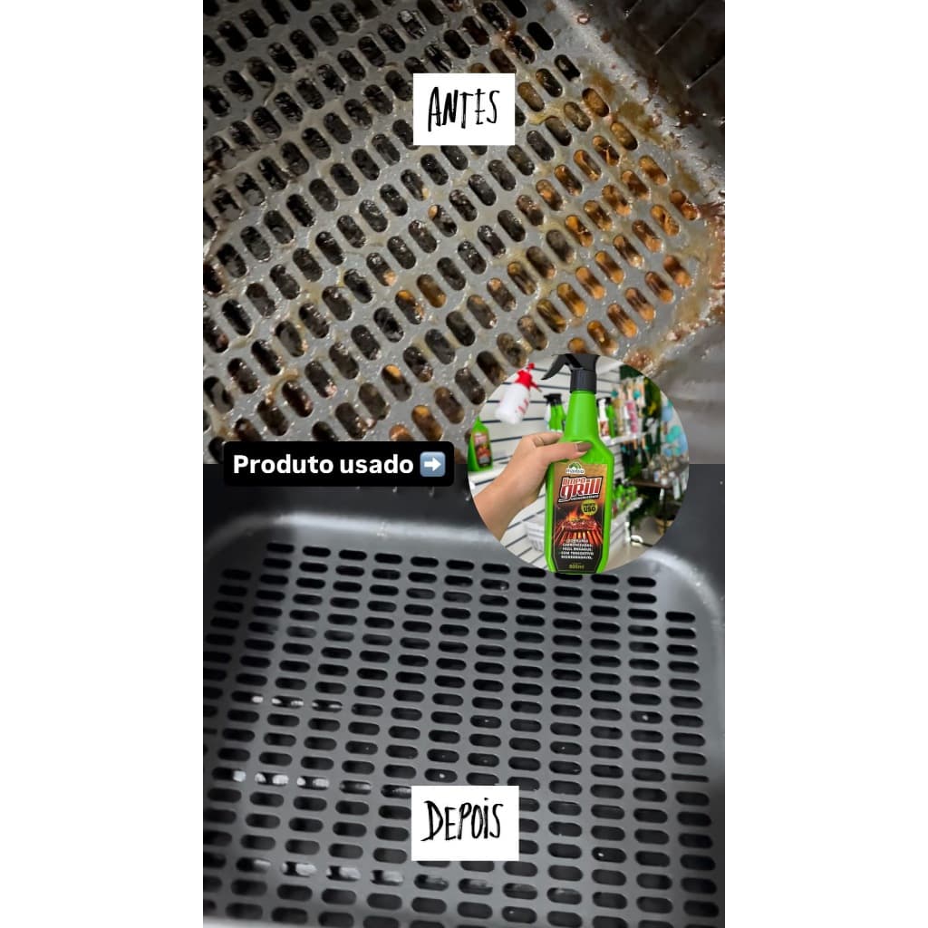 Limpa Air Fryer  Alto Poder de Limpeza